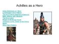 Achilles as a Hero PowerPoint PPT Presentation