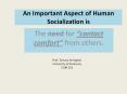 An Important Aspect of Human Socialization is PowerPoint PPT Presentation