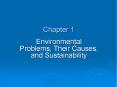 Environmental Problems, Their Causes, and Sustainability PowerPoint PPT Presentation
