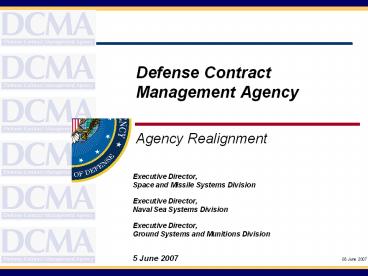 Defense Contract Management Agency