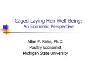 Caged Laying Hen Well-Being: An Economic Perspective