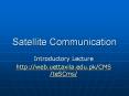 Satellite Communication PowerPoint PPT Presentation