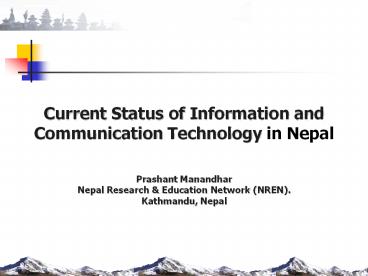 Research and Education Network Nepal: Challenges&prospects