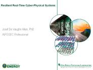 Resilient Real-Time Cyber-Physical Systems Josef De Vaughn