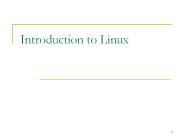 Introduction to Linux