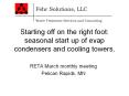 Starting off on the right foot: seasonal start up of evap condensers and cooling towers. PowerPoint PPT Presentation