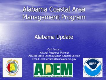 Alabama Coastal Area Management Program