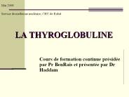 LA THYROGLOBULINE
