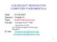 CCE-EDUSAT SESSION FOR COMPUTER FUNDAMENTALS PowerPoint PPT Presentation