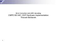 Error Correction and LDPC decoding