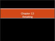 Chapter 13 Retailing