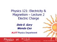 Physics 121: Electricity