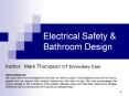 Electrical Safety & Bathroom Design PowerPoint PPT Presentation