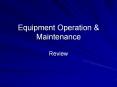 Equipment Operation & Maintenance Review Digital Imaging PowerPoint PPT Presentation