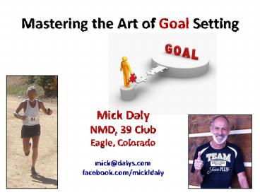 Mastering the Art of Goal Setting