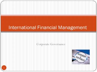 Corporate Governance
