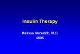 Insulin Therapy PowerPoint PPT Presentation