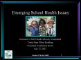 Emerging School Health Issues PowerPoint PPT Presentation