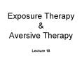 Exposure Therapy PowerPoint PPT Presentation