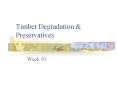 Timber Degradation & Preservatives Week 10 Durability of PowerPoint PPT Presentation