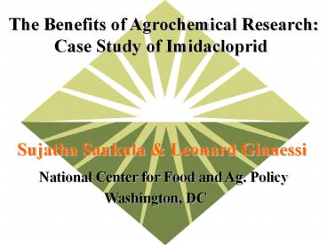 National Center for Food and Ag. Policy