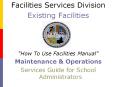 Facilities Services Division PowerPoint PPT Presentation