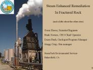 Steam Enhanced Remediation