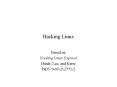 Hacking Linux PowerPoint PPT Presentation