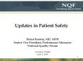 Updates in Patient Safety PowerPoint PPT Presentation