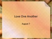 Love One Another