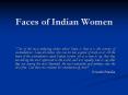 Faces of Indian Women PowerPoint PPT Presentation