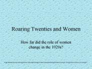 Roaring Twenties and Women