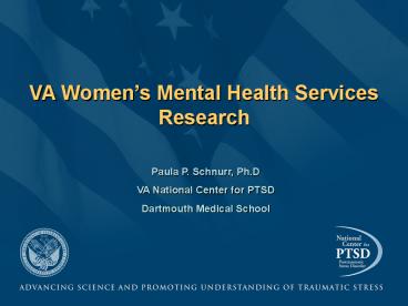 State of VA Women's Mental Health Services Research