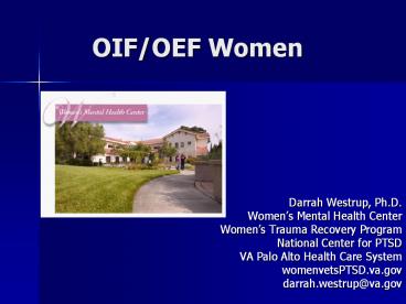 OIF/OEF Women
