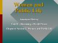 Women and Public Life PowerPoint PPT Presentation
