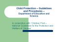 Child Protection – Guidelines and Procedures – Department of Education and Science PowerPoint PPT Presentation