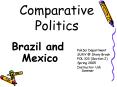 Comparative Politics Brazil and Mexico PoliSci Department PowerPoint PPT Presentation