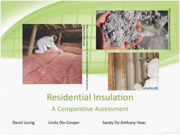 Residential Insulation