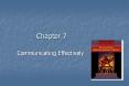 Communicating Effectively PowerPoint PPT Presentation