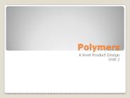 Polymers