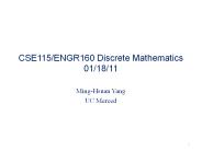 CSE115/ENGR160 Discrete Mathematics 01/18/11