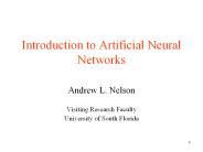 Introduction to Artificial Neural Networks