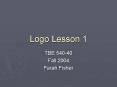 Logo Lesson 1 PowerPoint PPT Presentation