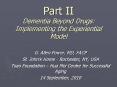 Part II Dementia Beyond Drugs: Implementing the Experiential PowerPoint PPT Presentation
