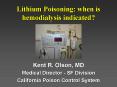 Lithium Poisoning: when is hemodialysis indicated? PowerPoint PPT Presentation