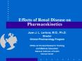 Effects of Renal Disease on Pharmacokinetics PowerPoint PPT Presentation
