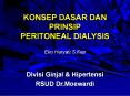 KONSEP DASAR DAN PRINSIP PERITONEAL DIALYSIS PowerPoint PPT Presentation