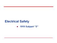 Electrical Safety