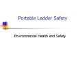 Portable Ladder Safety PowerPoint PPT Presentation
