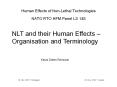 Human Effects of Non-Lethal Technologies NATO RTO HFM Panel LS 145 PowerPoint PPT Presentation